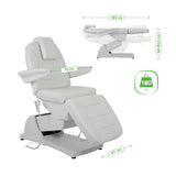 Fotoliu cosmetic electric | Velora PRO 4 | Scaun cosmetic cu reglare electrică | Telecomandă manuală | 4 motoare | 3 ani garanție