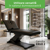 Pat cosmetic electric încălzit pentru masaj și tratamente SPA | 2 motoare | Camilla ERGO 2 | Telecomandă Manuală | 3 ani garanție!