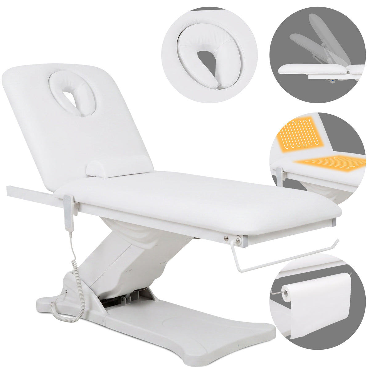Pat cosmetic electric încălzit pentru masaj și tratamente SPA | 2 motoare | Camilla ERGO 2 | Telecomandă Manuală | 3 ani garanție!