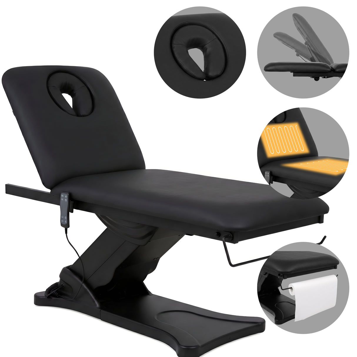 Pat cosmetic electric încălzit pentru masaj și tratamente SPA | 2 motoare | Camilla ERGO 2 | Telecomandă Manuală | 3 ani garanție!
