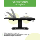 Pat cosmetic electric încălzit | Serenity ERGO 4 | Panou Control  | Telecomandă Manuală | 3 motoare | 3 ani garanție!